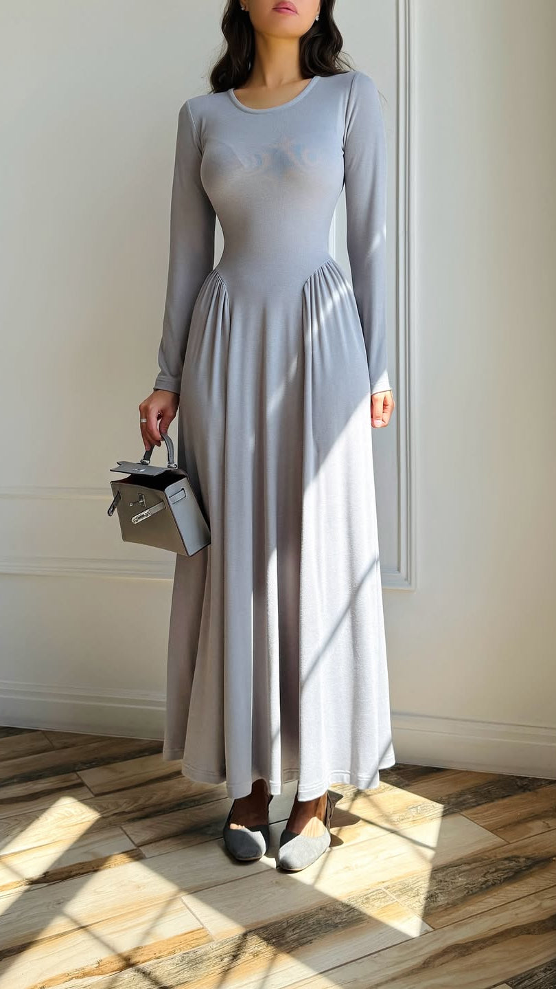 Elegantes Maxikleid mit langen Ärmeln