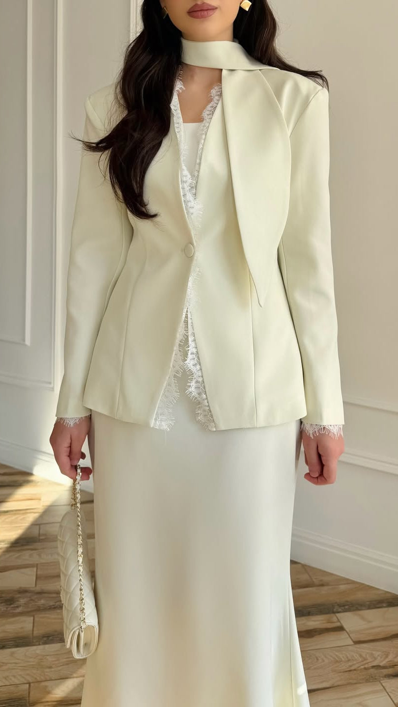 2-Teiler Set mit Blazer & Maxi-Rock